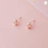 Crown Stud Earrings Women's Light Luxury Niche Design Sense Micro Zircon Hot Air Balloon Crown Earrings Sleep Free Earrings