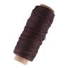 50m Thread Wax Line Flat 1mm Leather Crafts Bag Wallet Sew Line(Dark Brown)