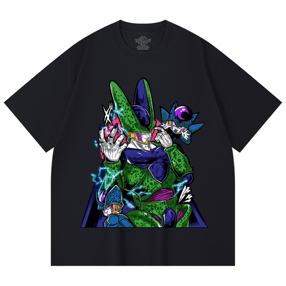 230 г/м² 100% хлопок Dragon Ball V29 Принт Cell Унисекс Тяжелая хлопковая футболка