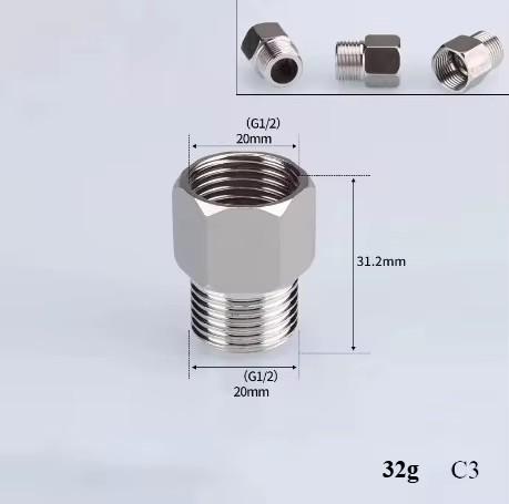 Нержавеющая сталь 201/304 Резьбовые сантехнические фитинги 1/2", 3/4" BSP (Редукция, Отвод, Тройник, Муфта, Стык встык) - 1/2" BSP Наружный-Внутренний