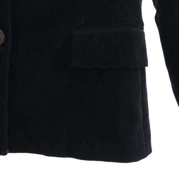 Aquascutum Сделано в Японии Вельветовая куртка 5F черная Женская Б/У