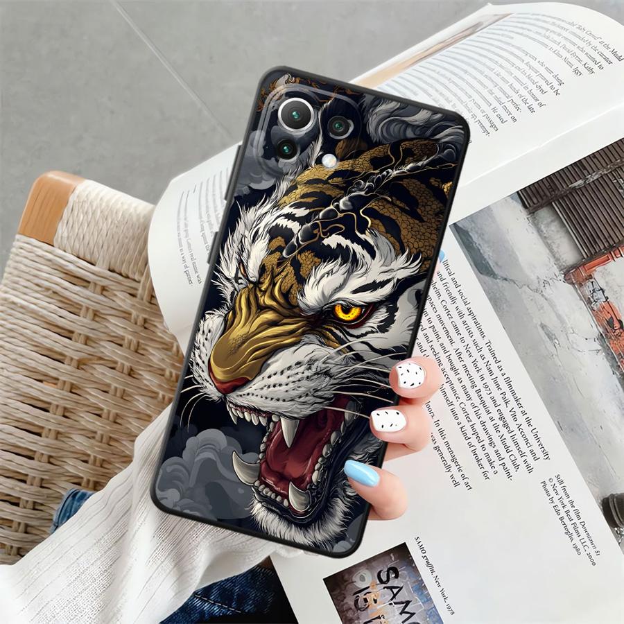Чехол для телефона Funda для Xiaomi Mi 14 11 12X 10T 13 Lite 12T Pro 12 15 Pro 11T Крутой Тигр