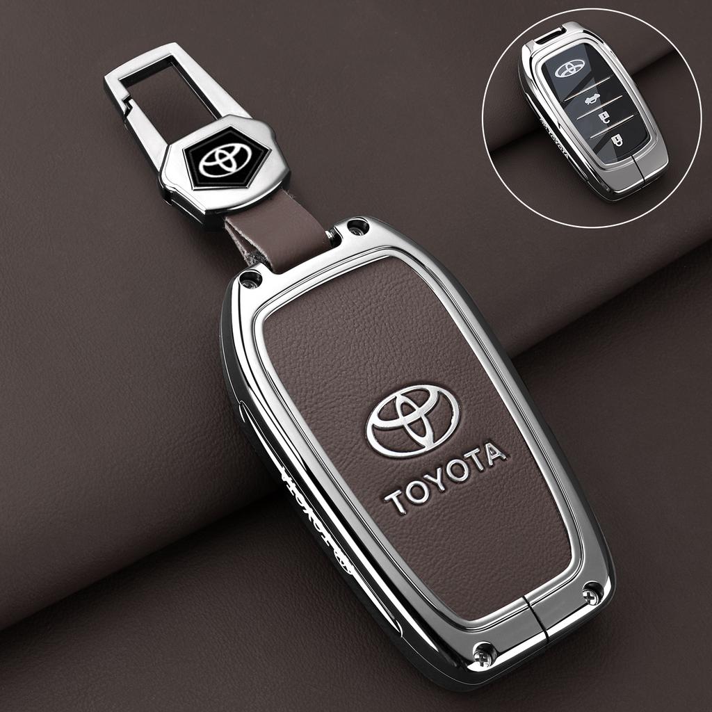 OFWP3 Car Key Case Fob Cover Holder Shell for Toyota CHR Hilux Fortuner Land Cruiser 200 Camry Corolla Crown RAV4 Highland Accessories