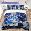 ReZero Pattern Bedding uilt Set uilt Cover Pillowcase Home Decoration Birthday Gift (1 * duvet cover + 2 * pillowcase without core)