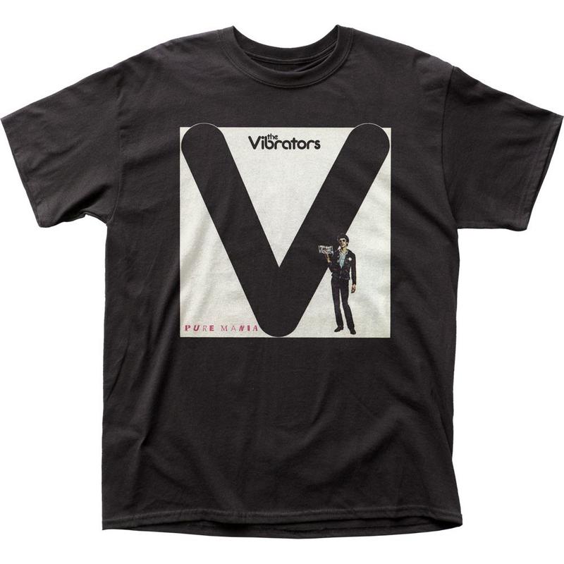 The Vibrators Pure Mania Unisex T-Shirt Music Classic Concert Rock Band Tee Black