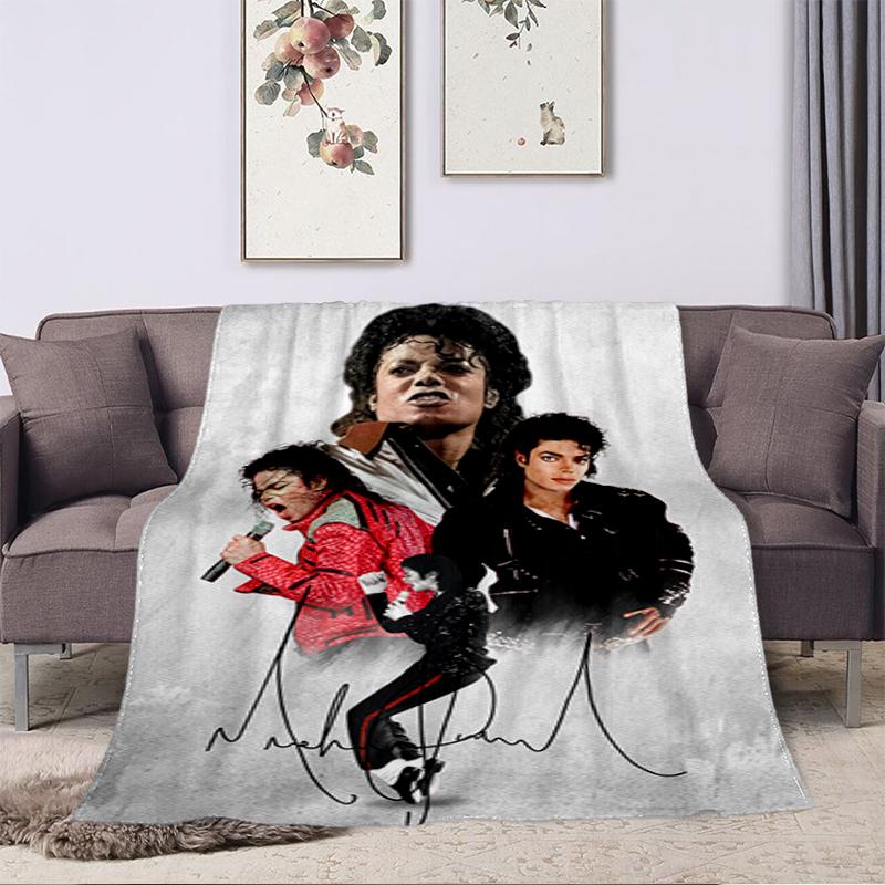1PC Michael Jason blanket, all-season lightweight home office outdoor nap multifunctional blanket, Christmas gifts