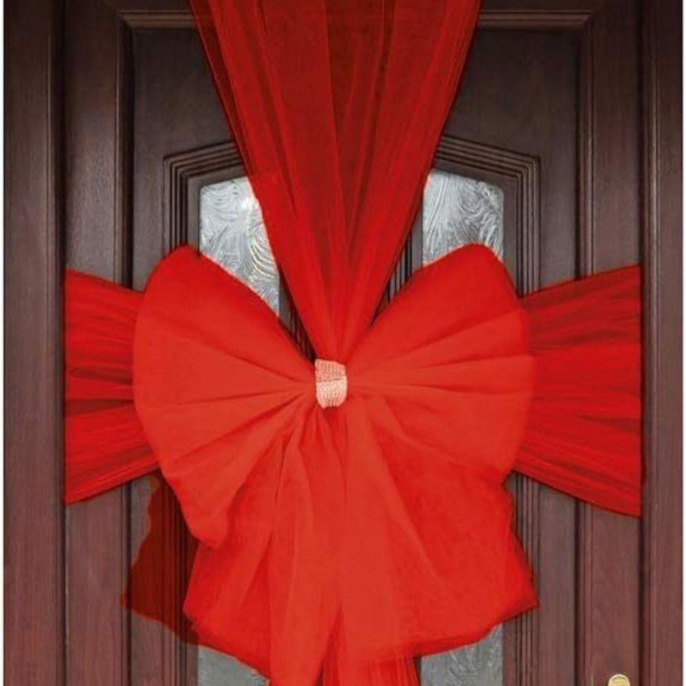 Full Wrap Christmas Bow Tie Extra Large Door Decoration Accessories Front Door Bow