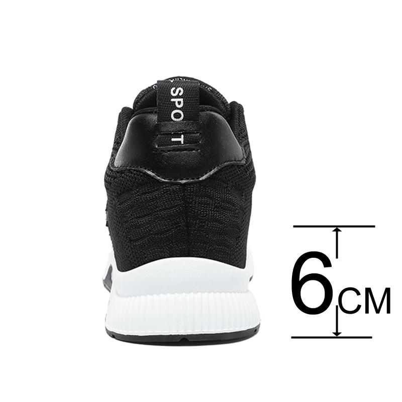 Модные мужские кроссовки, увеличивающие рост, скрытые каблуки 6 см, увеличивающие рост, мужская летняя дышащая спортивная повседневная обувь для отдыха на открытом воздухе