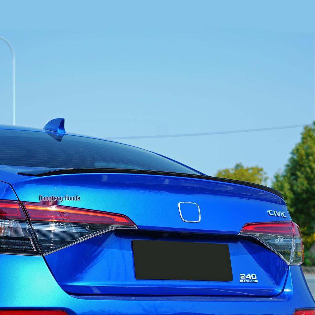 Compatible Rear Spoiler Winglet and Front Lip Kit for 2022 Civic Type R Eleventh Gen Night Black Model