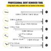 Rods Dent Removal Kit, 13 Pcs Paintless Dent Repair Tool, 5 Pcs Stainless Steel Dent Rods, 8 Pcs Tapper Heads, Professional Hail Dent Removal Tool for