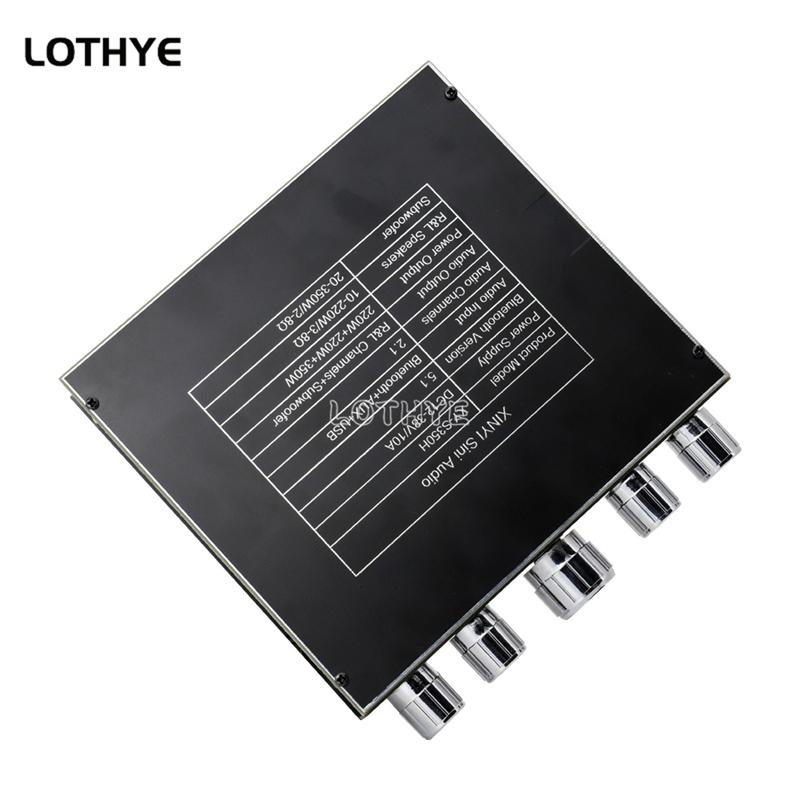 Bluetooth 5.1 220W*2+350W 2.1 Channel TPA3251D2 audio Power Sound Amplifier Board Module HIFI Treble Bass Subwoofer AMP S350H