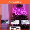Neon Vibes Good Sign Led Word Usb Light Acrylic Lamp Bedroom Bar Party Decor