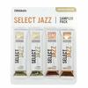 D'Addario WOODWINDS Jazz Select Soprano Saxophone Reed Sampler Pack F2M F2H UF2M UF2H DSJ-I2M