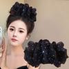 Women Mesh Hair Claw ClipDouble Layer Tulle Cloud Bubble Hair Claw Clip Ponytail Holder Large Shark Clip for Women Girls