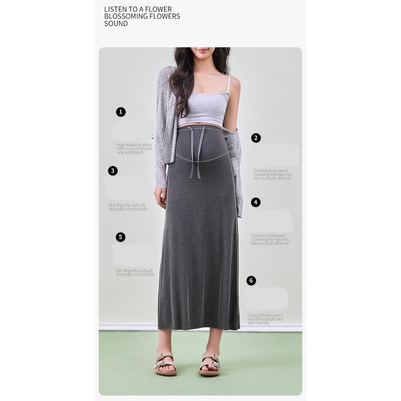 New Maternity Dress for Autumn and Winter, High Waist and Plus Size, Slimming Women's Half Length Skirt