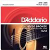 DADDARIO EJ12 Jeu De Cordes Pour Guitare Acoustique En Bronze - 80/20 Medium - 13-17-26-35-45-56