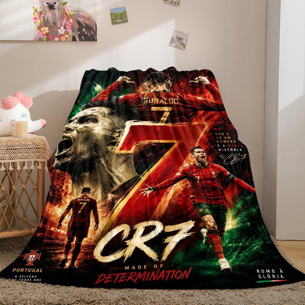 Ronaldo Legacy Iconic Number blanket Soft and portable four season home bed office travel, lunch break, warm blanket P30