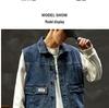 Мужской модный джинсовый жилет – новый стиль весна/осень, универсальный свободный жилет, рабочая куртка без рукавов