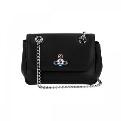 Vivienne Westwood 5c01000dw L001l N403 Маленькая сумка через плечо из наппы на цепочке Pulse