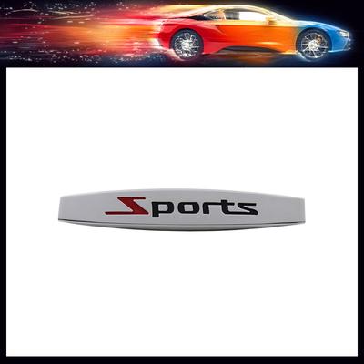 Универсальная металлическая 3D эмблема SPORT для автомобиля, наклейка на багажник или крыло, аксессуар для капота, заднего бампера, табличка с названием.