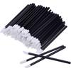 50PCS Disposable Lip Brush Portable Makeup Applicator For Lip Gloss Balm Mask Concealer Eyeshadow With Flocked Tip Hygienic Cosmetic Tool