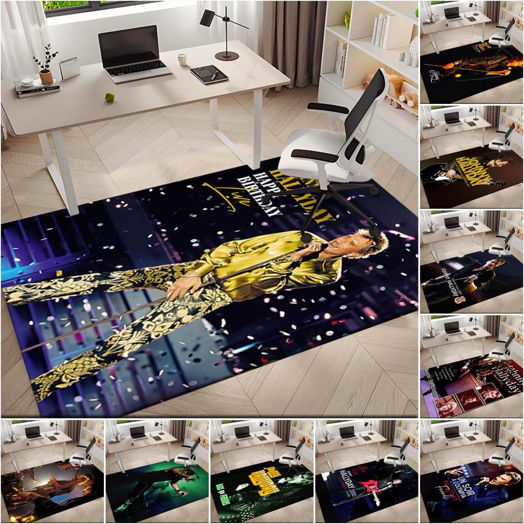 1pc The Golden Legend of Johnny Hallyday Carpet Rug for Living Room Bedroom Home Sofa Decoration,Kids play Non-slip Floor Mat