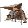 LOGOS Палатка Tradcanvas PANEL Double XL 71208003 5-местная семейная брезентовая палатка Set-BB