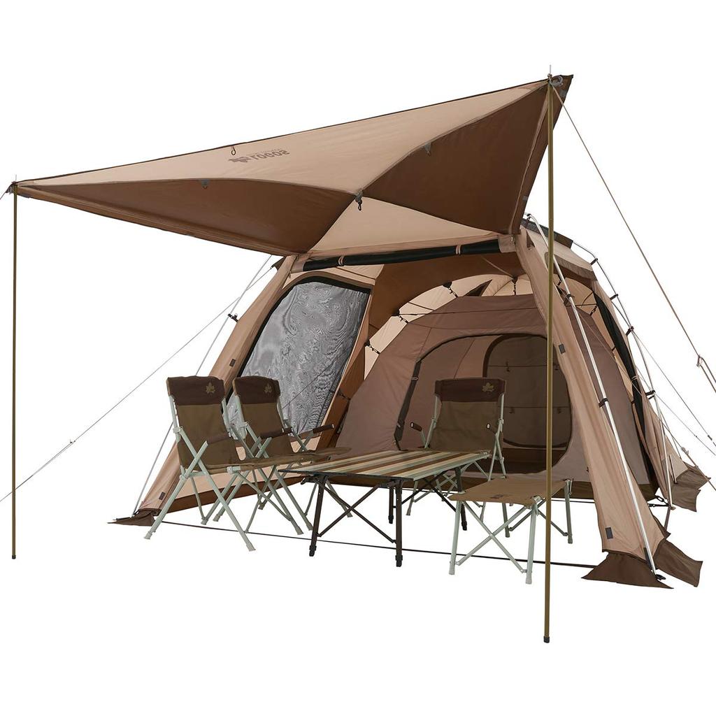 LOGOS Палатка Tradcanvas PANEL Double XL 71208003 5-местная семейная брезентовая палатка Set-BB