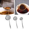 3Pcs Sieve Spoon Durable Fine Mesh Stainless Steel Oil Filter Spoon Sturdy Long-lasting Strainer for Home Kitchen