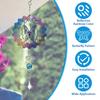 Hanging Wind Spinners for Garden Colorful Butterfly Wind Chimes 3D Metal Rotating Windchime For Indoor Outdoor Kinetic Yard Art