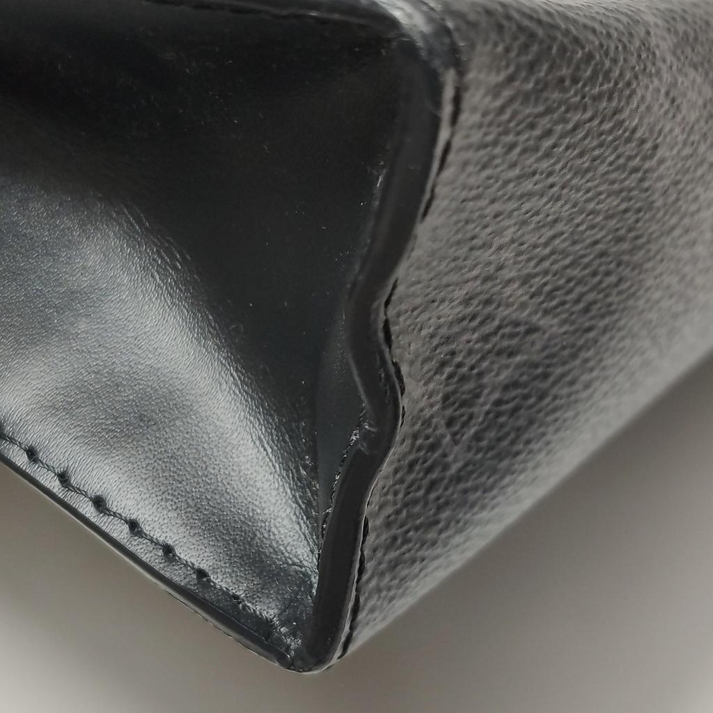 [Б/У] Louis Vuitton Pochette Voyage MM 'Черный холст Monogram Eclipse' - Очень хорошее состояние #1B6XC1U