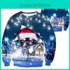 Unisex Ugly Christmas Sweater With Funny Dog Print And Soft Breathable Fabric