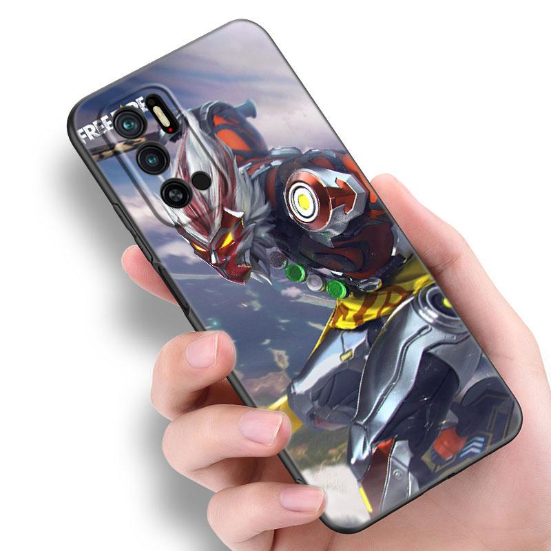 Черный силиконовый чехол для телефона Free Fire Game для Xiaomi Redmi Note 10 11 11S 12 13 4G 8 9 11T Pro 5G Plus 8T 9S 10S 12S