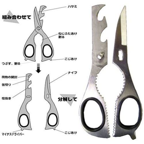 EIGER TOOL Acty 8 All-Purpose Scissors AT-100 Stainless Steel