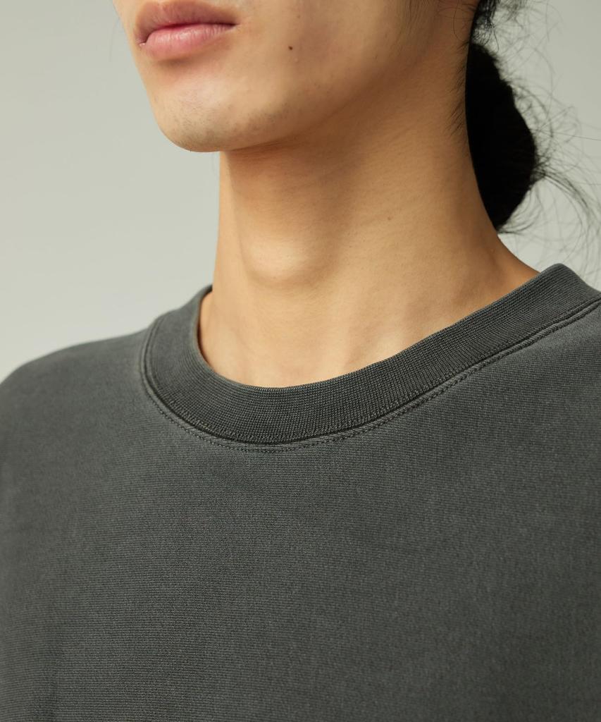 Snow Peak Garment Dyed Pullover Cut and Sew Long Sleeve and Size L SW-25AU012, T-Shirt, Men's Women's, Charcoal,