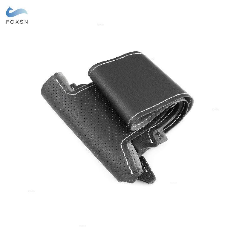 Оплетки на руле для Honda Civic 8th 2006 2007 2008 (2-спицевый) Автомобильный руль из перфорированной кожи из микрофибры
