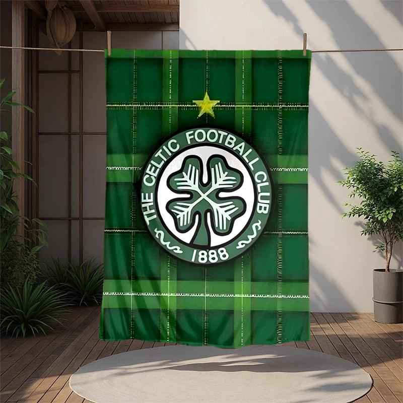 Celtic Fc Flannel Blanket Soft Warm All-Season Throw, Design for Camping, Car Travel, Hiking Sofa, Bed, Office Perfect Gift for Parties