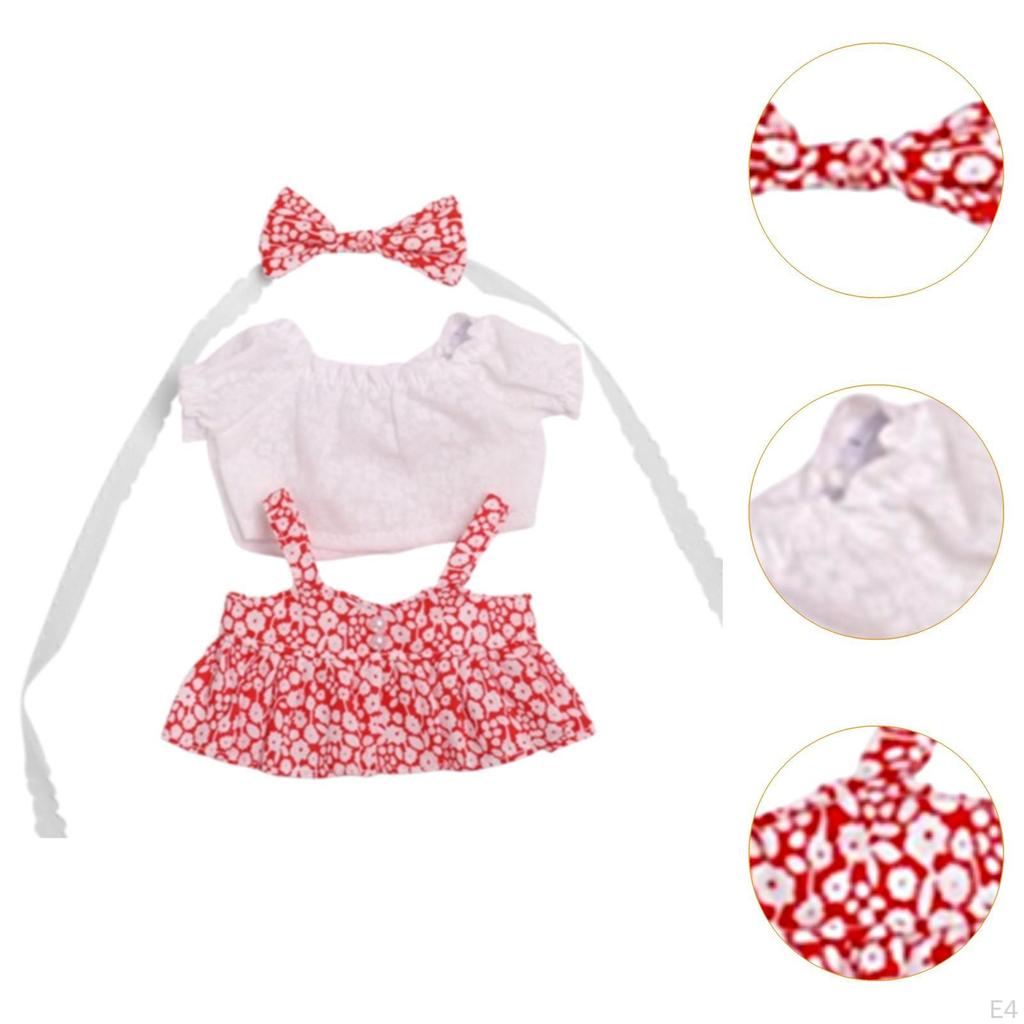 20cm Dolls Clothes Doll Clothing Comfortable Decoration Replacement Dress Up Outfit for Gifts