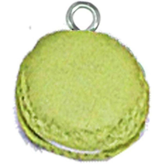 MégaCréa - Macaron pâte polymère 15 mm - Pistache