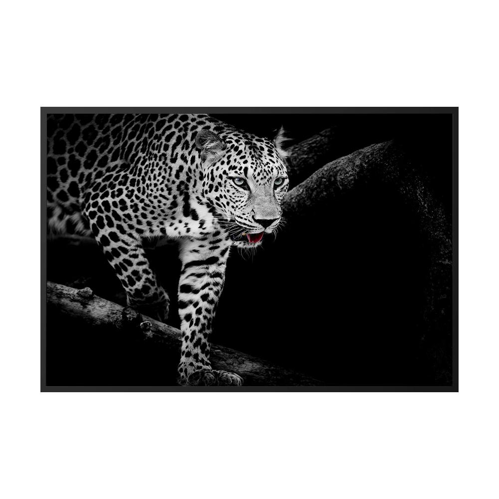 Леопардовые фотографии, постеры, принты, гепард, холст, картина, настенное искусство, черно-белое животное для гостиной, домашний декор, Cuadros