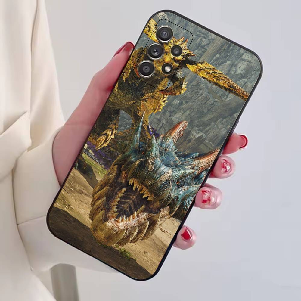 Чехол для телефона игры Monster H-Hunter Черный Силиконовый Мягкий Для Samsung S25,S24,S21,S22,S23,S30,Ultra,S20,Plus,Fe,Lite