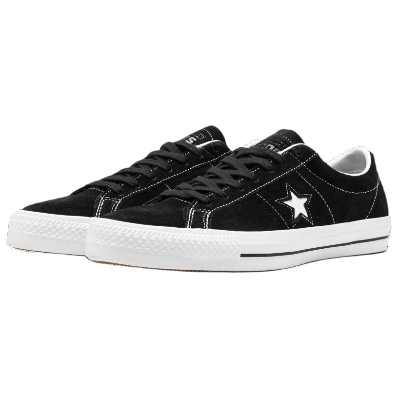 Converse One Star Skate Low Черные Мужские Кроссовки Белые 149908C