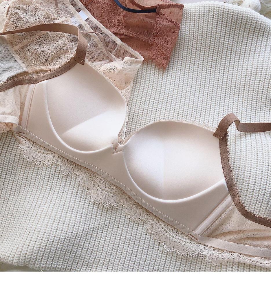 Комплект бюстгальтера пуш-ап для женщин с плоской грудью: Бесшовный, Регулируемый, Боковая поддержка, Предотвращающий провисание, Сексуальный дизайн.