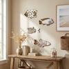 Ocean Theme Wooden Fish Wall Decor Marine Style Nautical Wall Art  Living Room Decor