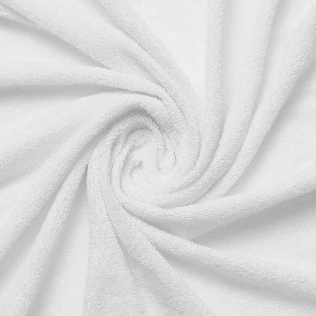 Prześcieradło frotte z gumką 130/140x190/200 premium białe