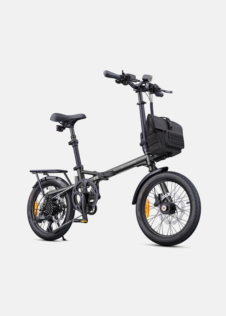 Electric Bicycle Engwe Zip 16" Tire 250W Motor Foldable Urban Commuter Electric Bike 36V 10Ah Hydraulic Disc Brakes Max Range 80Km 7 Speed