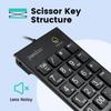 Perixx Wired Type C Keypad Pantograph Thin Includes 2 USB Compatible with Warranty Black C PERIPAD-202C - Key, Type, Hubs, Tablets/PCs [Genuine