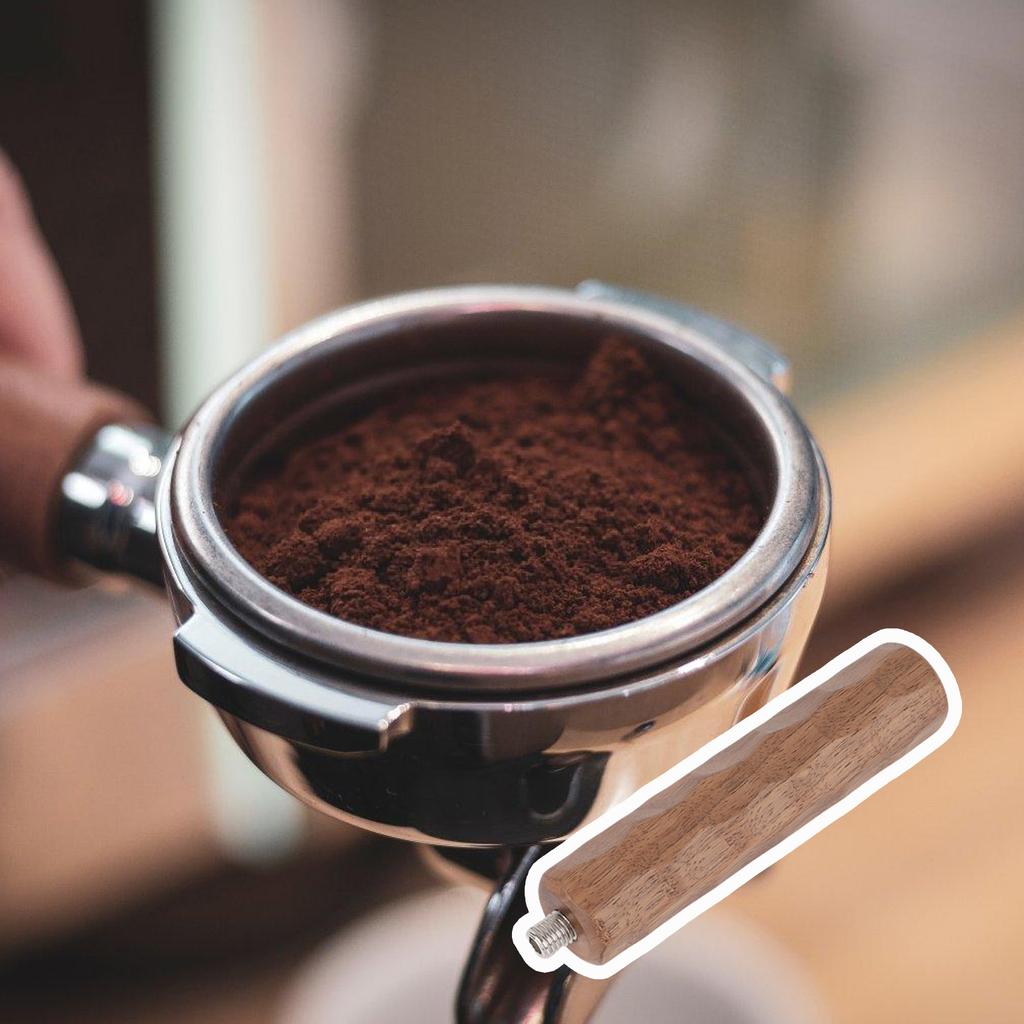 Деревянная ручка с резьбой M10 Деревянная запасная часть Запасная ручка Деревянная текстура Идеально подходит для модернизации эспрессо-машины