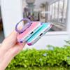 Color blocking 360° Ring Stand Case for 18 PM 17 14 15 16 Pro Max Matte Shockproof Phone Back Magnetic For MagSafe Cover