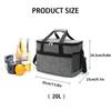 Холодоизоляция, большой охладитель для хранения воды, сумка для пикника на открытом воздухе, 20 л, емкость, складная, сумка, кемпинг, коробка, репеллент, легкая, дамская сумка, сумка,